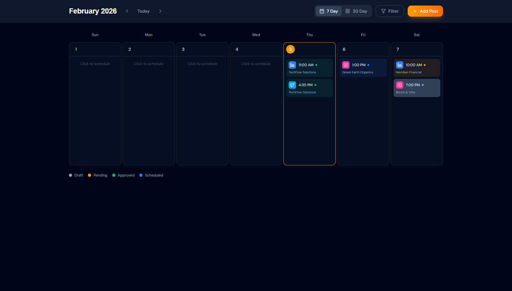Content Calendar — Schedule & Plan