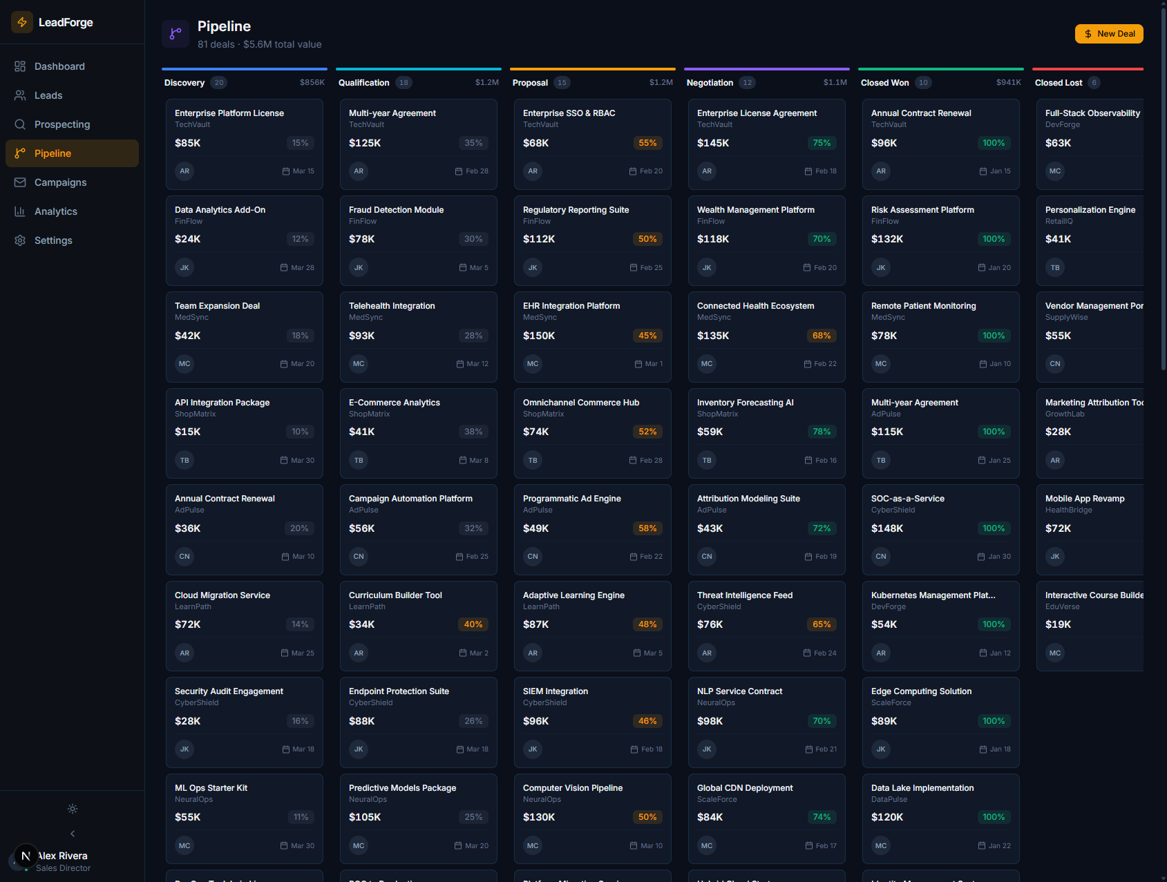 Pipeline — Track Every Deal